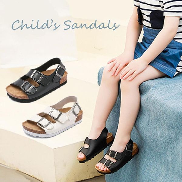 

мода детская обувь детские малышей девочки двойной -strap корк-кровать open toe сандалии крюк и петля закрытие летняя пляжная обувь, Black;red