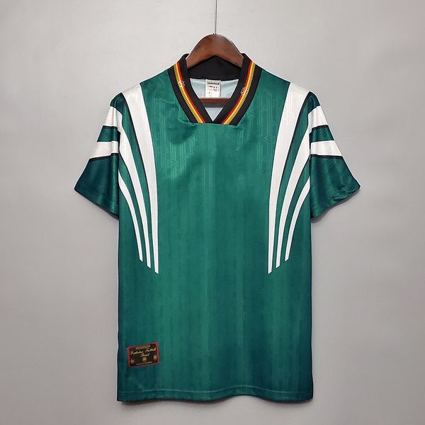 

1996 german retro soccer jersey klinsmann biehhof football jersey, Black