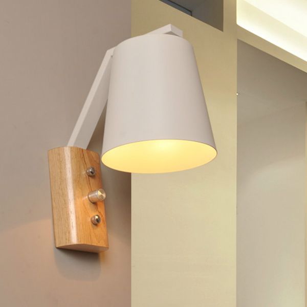 

wooden wall lamp led wall light bedside bedroom wandlamp nordic mirror light vintage modern vanity lights living room stairs e27