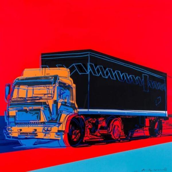 

andy warhol oil painting on canvas pop art wall decor red truck wall art home decor handcrafts /hd print 191021