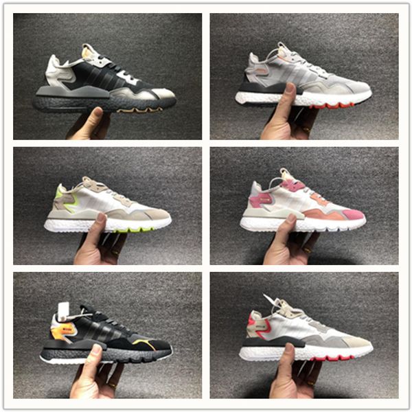 

2019 nite jogger boot casual running shoes for mens wowen black red chaussures classic fashion size36-45, White;red