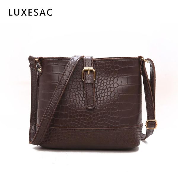 

small women crossbody bag bolsa feminina retro leather women's shoulder bag brown messenger women bucket sac