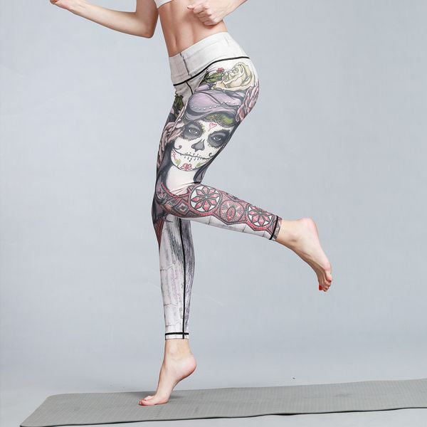 

женские йога штаны, высокой талией колготки, lady поножи фитнес, joggings брюки, stretch девятых штаны, crotless швейных ниток, Black
