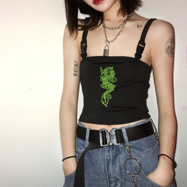 

designer womens waistcoat new brand sleeveless shirt fashion womens short dragon embroidered coat style size s-l wholesales, White