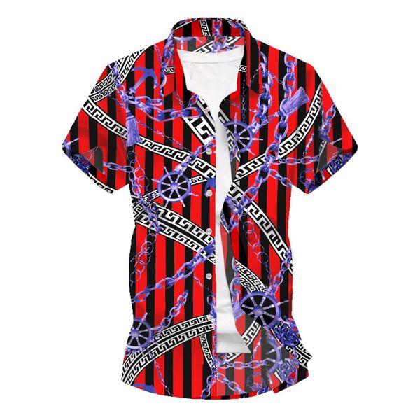 

new arrival men summer beach hawaiian shirt short sleeve red floral shirts casual holiday vacation clothing camisas eur size 3xl, White;black