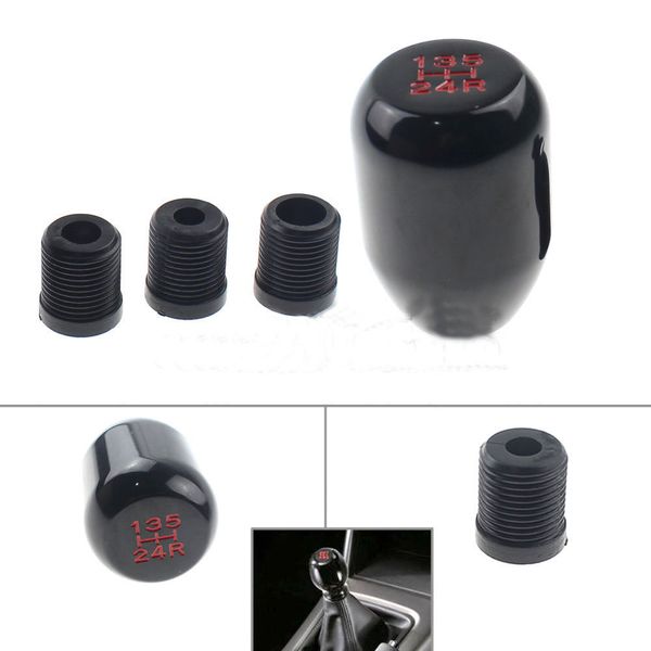 

5-speed manual gear shift shifter stick head knob lever cover universal aluminum