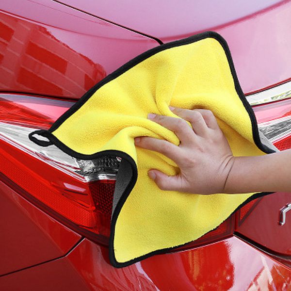 

30*30 car wash accessories microfiber car drying towel super absorbent auto care cleaning cloth hemming towels washing towel