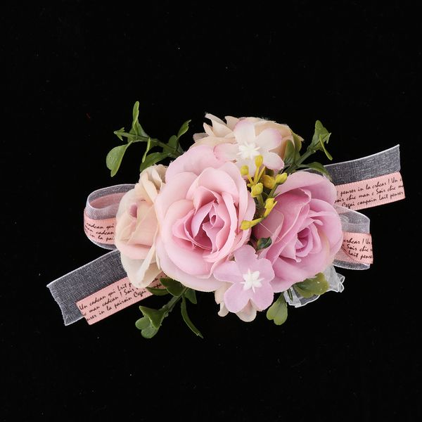 

wedding bride bridesmaid prom party wrist corsage hand flower