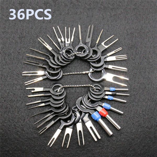 

2019 new 26/36pcs car terminal removal tools electrical wiring crimp connector pin extractor kit automobiles repair hand tools