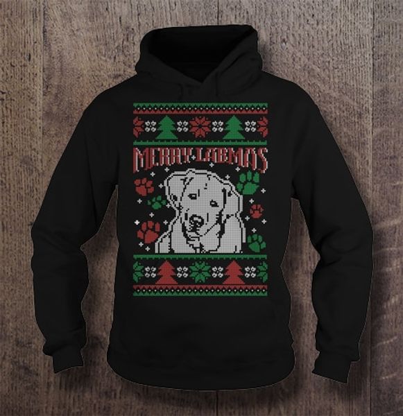 

labrador retriever dog christmas ugly hoodies sweatshirtss, Black