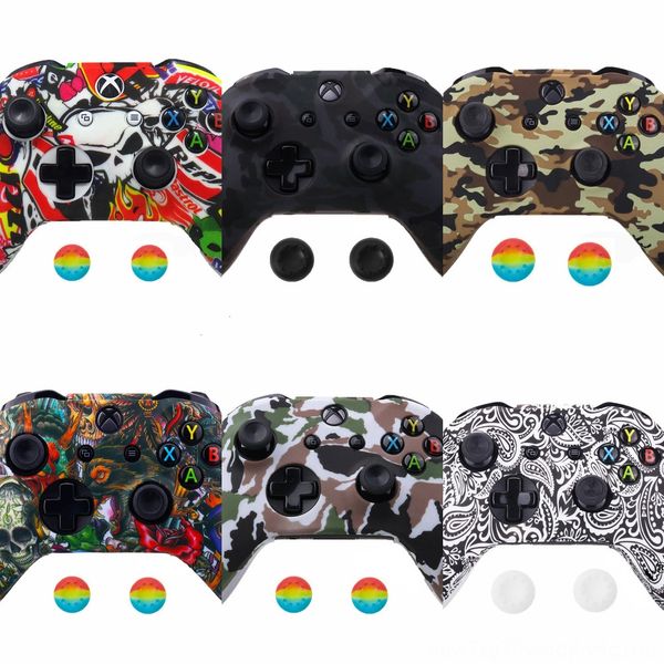 

bedc4 soft silicone skin for gamepad protective cover case game pad joystick cover rubber microsoft xbox one s controller