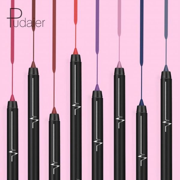 

pudaier lip liner waterproof long lasting velvet lipliner makeup nude new matt lipstick make up cosmetics 26 colors avaliable
