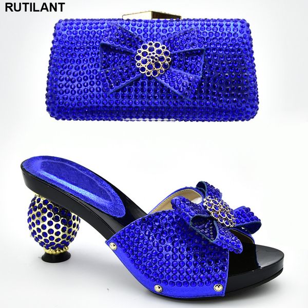 

shoes and bag set african sets 2019 women shoes and bag set in italy slip on for women elegant itaian party pumps, Black