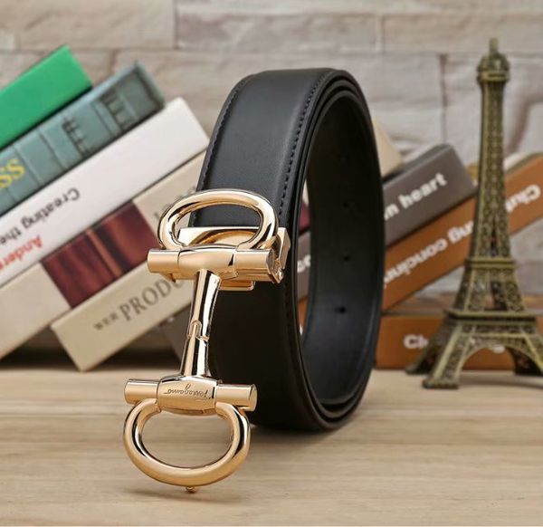 

2019new style men's leather belt luxury designer leather belt for men and women optional attributes of giftsaaa, Black;brown