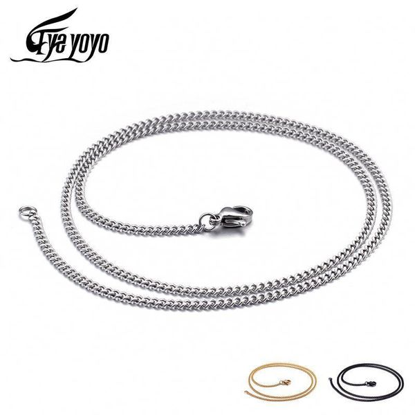 

eyeyoyo 45-60cm высокое качество куба ожерелье классический, Silver
