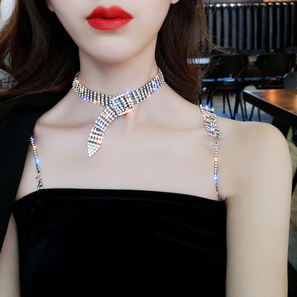 

european and american popular small pure and fresh fashion clavicle chain necklace, Silver
