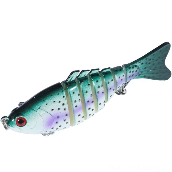 

pqmpm 5.12inch t191020 fishing lure usb charging bait 4section swimbait crankbait pesca tackle fish vivid electric
