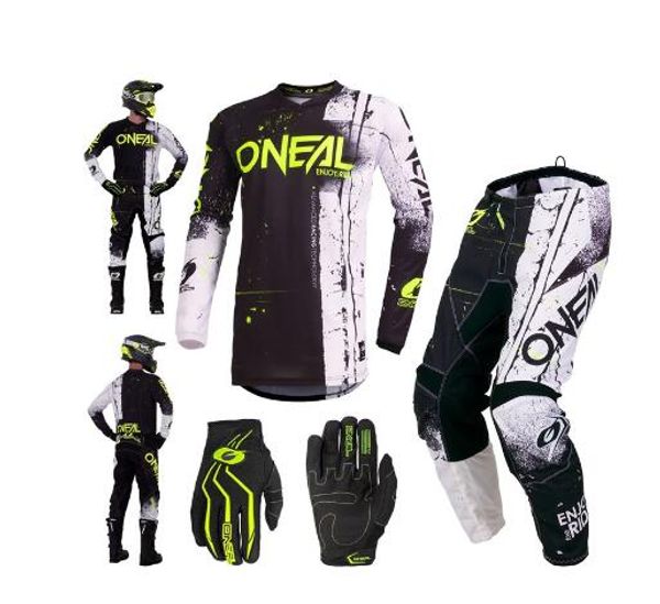

ONEAL 20 цвет мотоцикл Джерси + брюки костюм мотокросс комплект оборудования для взрослых гоночное оборудование комбинация