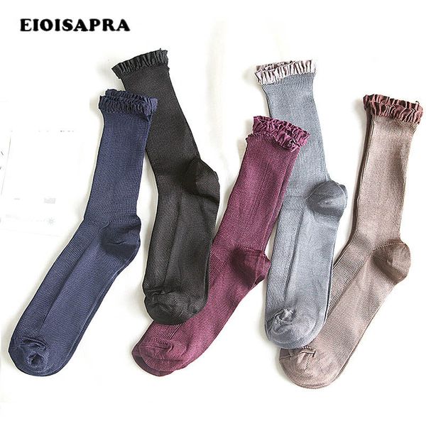 

eioisapra]sweet heap heap lace graceful shining socks korean harajuku creative beautiful socks women fashion calcetines, Black;white