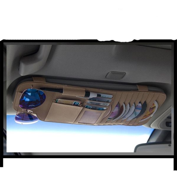 

multi function car styling sun visor tissue box seat back hanging paper storage box creative leather paper napkin case clip hold