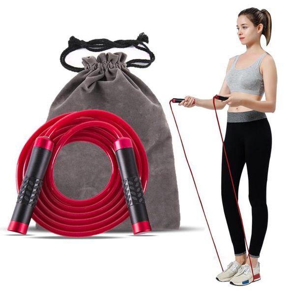 

9mm weighted jump rope for boxing weight loss fitness training strength power adjustable heavy jump rope
