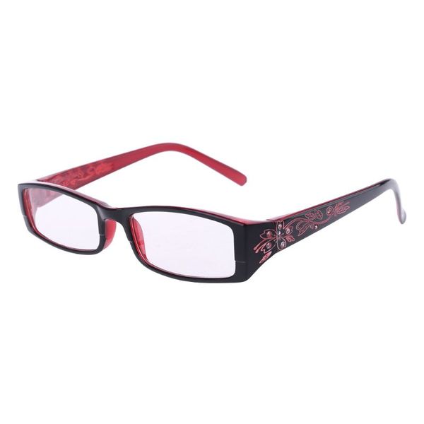 

women fashion imitation diamond flower print resin reading glasses 4 colors presbyopic +1.0~+4.0 q1qa, White;black