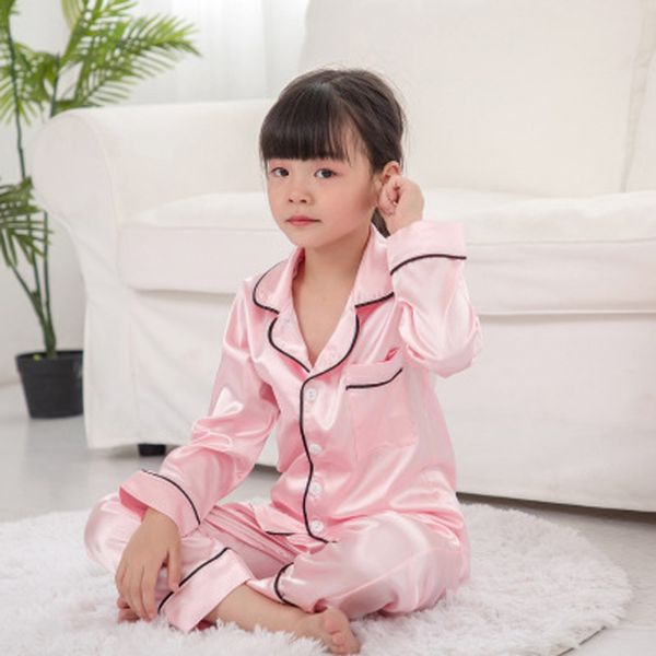 

baby girl clothing toddler casual indoor warm fabric kids baby boy girl long sleeve +pants pajamas sleepwear ropa de nina, White