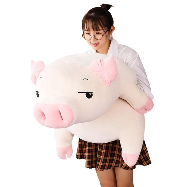 Kawaii cartone animato maiale peluche bambola grande farcito grasso maiali rosa bambole cuscino per dormire per bambini ragazze regalo 43 pollici 110 cm DY50445