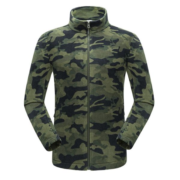 

2018 autumn winter outdoor men thermal polar fleece coats thick warm polar fleece jackets male camouflage jackets s-3xl, Blue;black