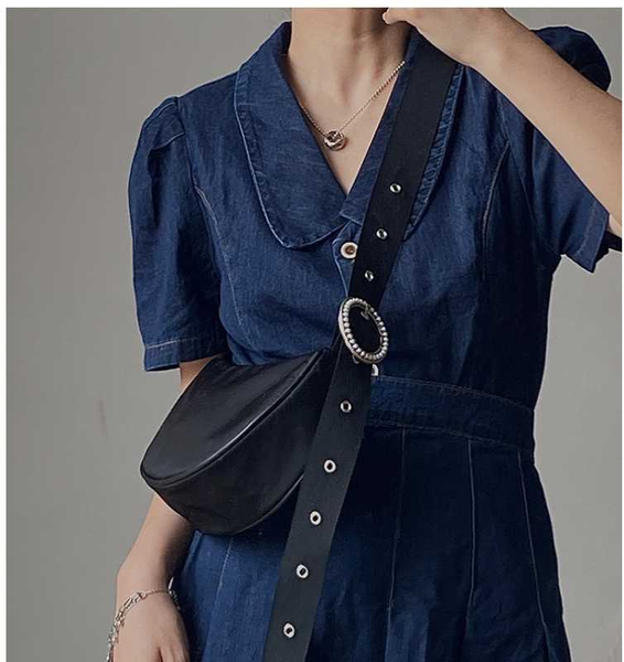 

fashion messenger bag female bag nylon cross body zipper one shoulder small cute kawaii black chuni999