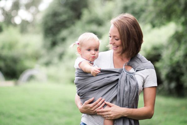 

solid breathable twill cotton cross-hugging baby strap baby travel scarf bag