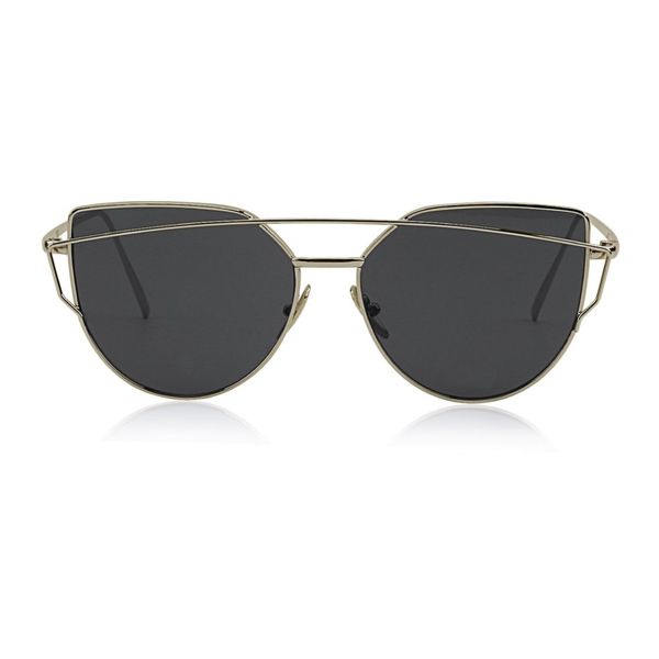 

trend reflective lenses lady sunglasses metal frame outdoor hiking climbing eyewear uv protecting glasses pc metal frame female