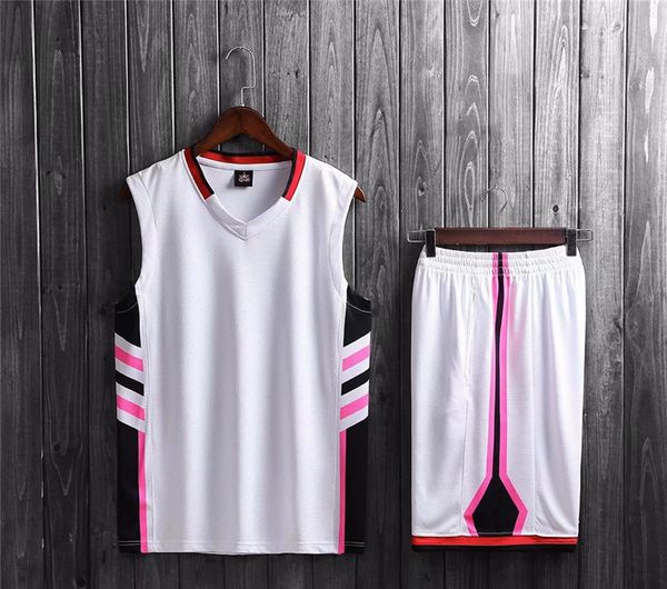 

new style basketball uniform sets sports jersey for men 33, Black;red