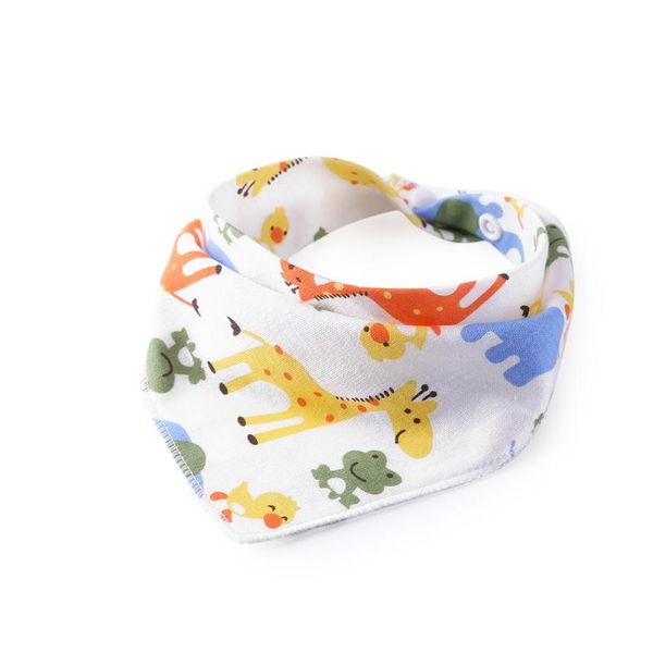 

baby bibs triangle towel cotton cartoon newborn saliva absorbent cloth