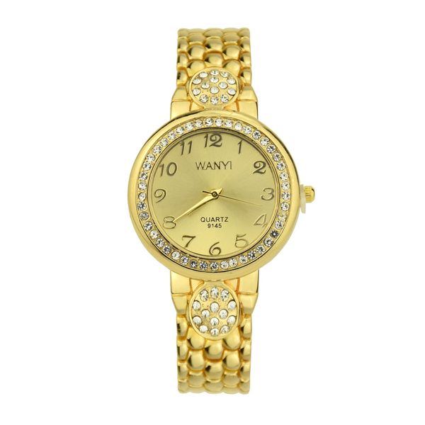 

women watches diamond bracelet watch analog quartz movement wrist watch present for couple, Slivery;brown