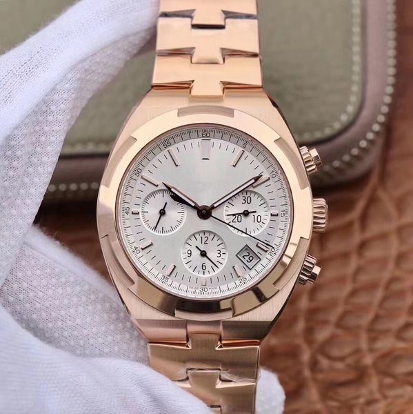 

overseas horizontal and horizontal universal watch upgrade version v2 steel case 5200 automatic chain mechanism, designer watches, Slivery;brown