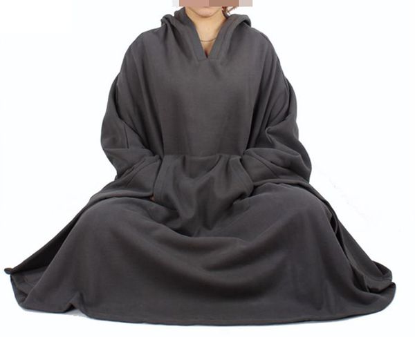 

women&men winter&autumn warm cotton meditation cloak buddhist suitsrobe abbot nunmonks martial artsbuddhism lay cape carpetgray, Black;red