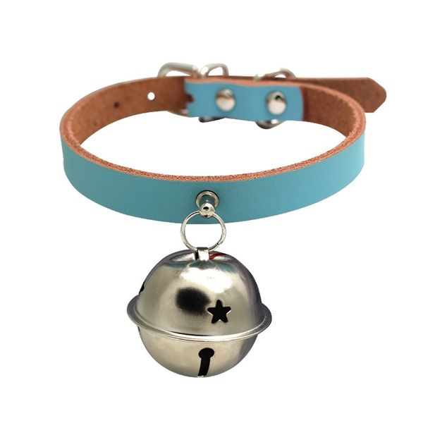 2019 Big Bell Leather Cat Dog Pet Collar Bell Dog Chain Pet