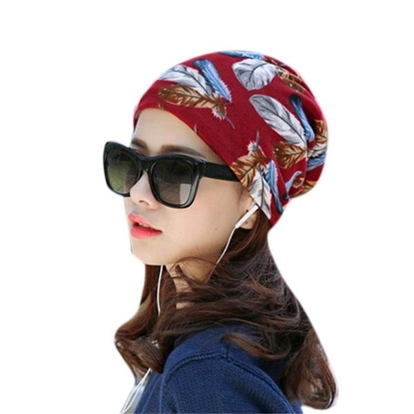 

women's skullies beanies spring autumn stretchy flower turban head wrap chemo hat bandana pleated caps drop shipping feb24, Blue;gray