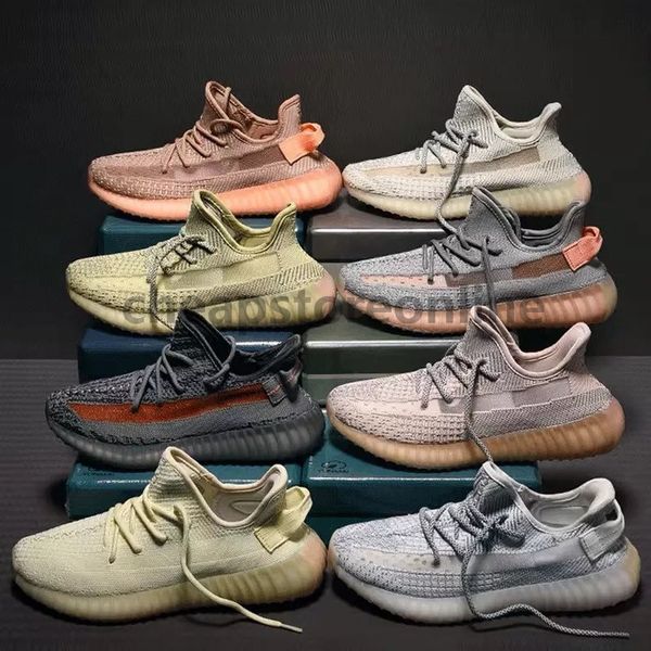 

2019 NEW Clay Static V2 True Form cream white Sesame Kanye West New Running Shoes Zebra Bred Black Stripes Sneakers With Box