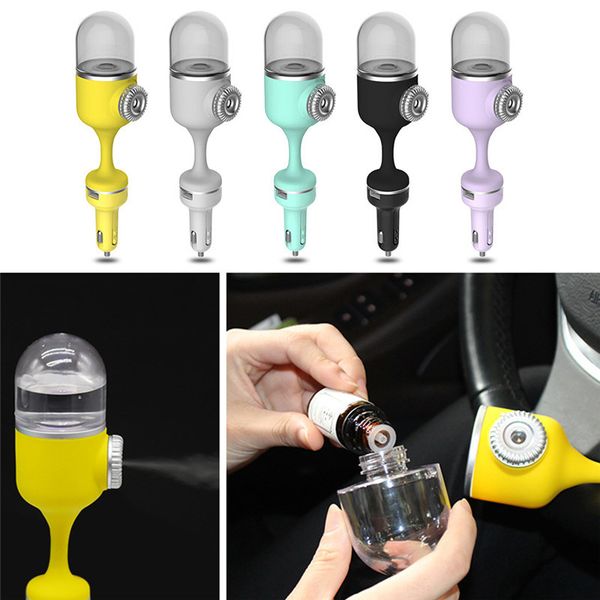 

5 colors mini vehicular humidifier creative usb charging mini purifier creative car charger freshener