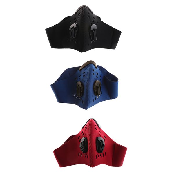 

1pc bike bicycle riding activated carbon windproof pm2.5 gas protection filter respirator anti-dust mask head high quality