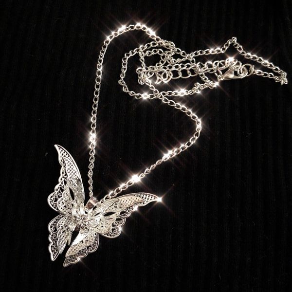 

harajuku stainless steel necklace for women jewelry bead chain female symbol internet girl choker punk rock collares mujer cl59, Silver