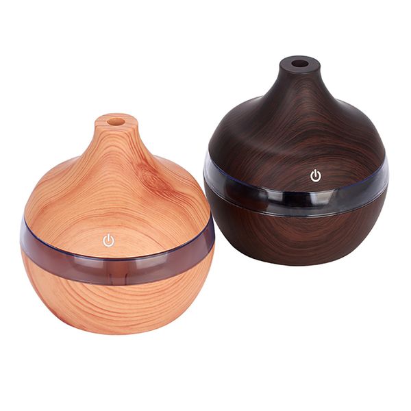 

300ml aroma diffuser usb humidifier ultrasonic aromatherapy essential oil diffuser wood-grain aroma mist make with led light