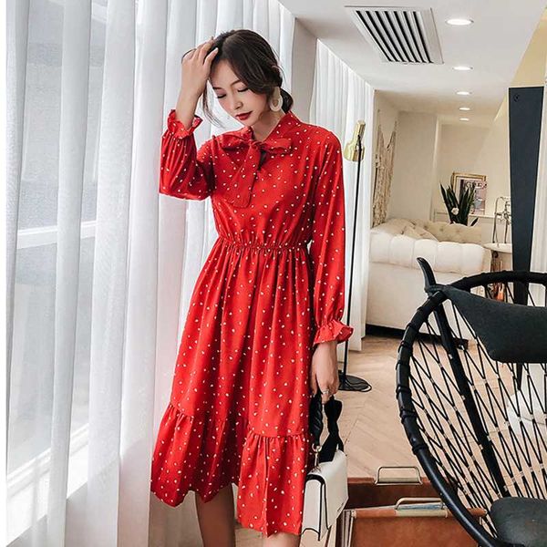 

korean casual women beach dress fashion print knee-length spring autumn bohe dress bohemian empire long sleeves loose, Black;gray