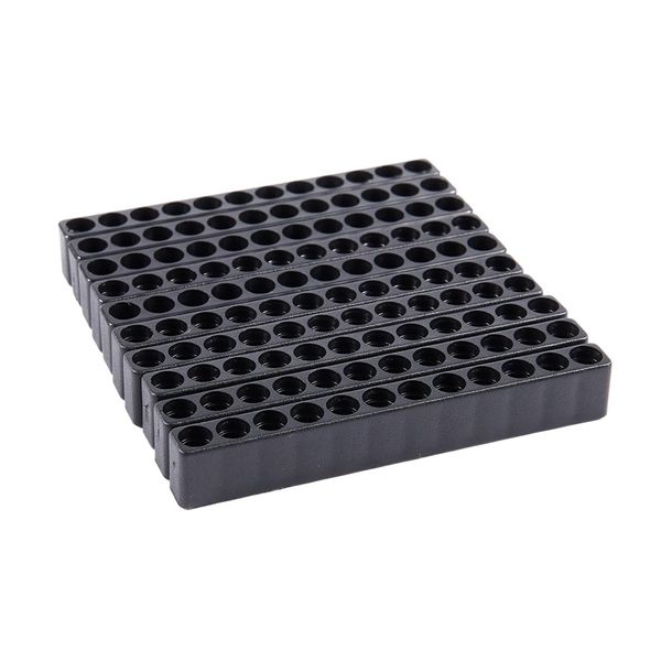 

новая 10pcs 12-hole отвертка битого держатель box блок черный для шесть угла 6,35 ручки