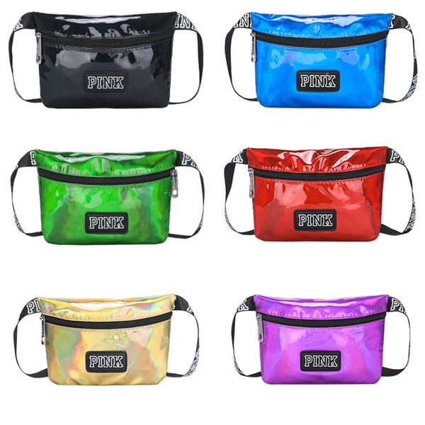 

Pink letter fanny pack hologram la er wai t belt bag waterproof phone bag tran lucent hiny travel beach hand bag pink letter fanny pack hol