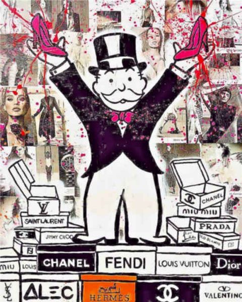 

wall art home decor handpainted &hd print alec monopoly oil painting on canvas urban art wall decor fashion brands 191007
