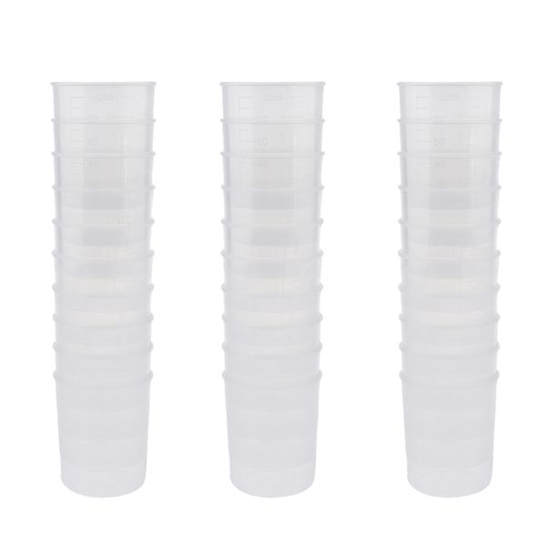 

30pcs 100ml measuring cup silicone mold diy jewelry scale resin glue tools