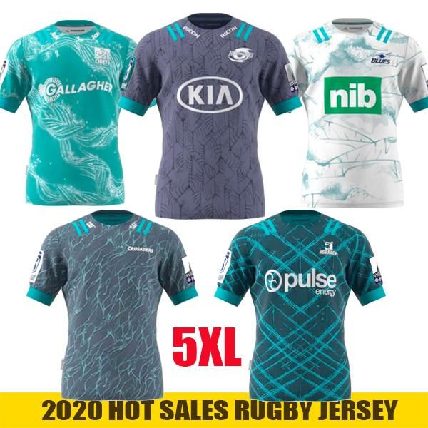 

new 2020 hurricane crusades highland chief blues super rugby league nrl jersey 2020 away wear mens shirt suit size: s-5xl, Black;gray